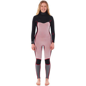 2022 Rip Curl Womens Dawn Patrol 4/3mm Chest Zip Wetsuit WSM9BS - Charcoal